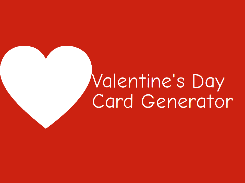 valentines day card generator